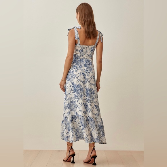 Reformation Nikita Floral Midi Dress - Pompadour - Picture 3 of 9